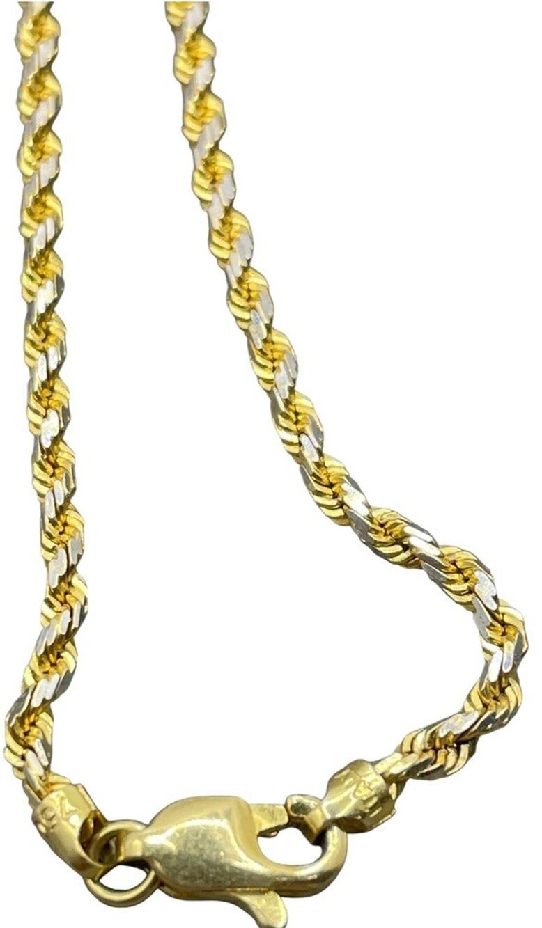 18K Two-tone Gold Rope Chain (26799)